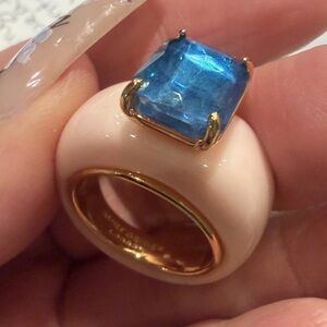 Kurt Geiger BELGRAVIA EMERALD RING Sz 8